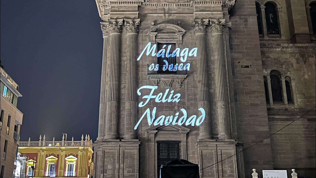 Video mapping on Cathedral of Málaga 2024