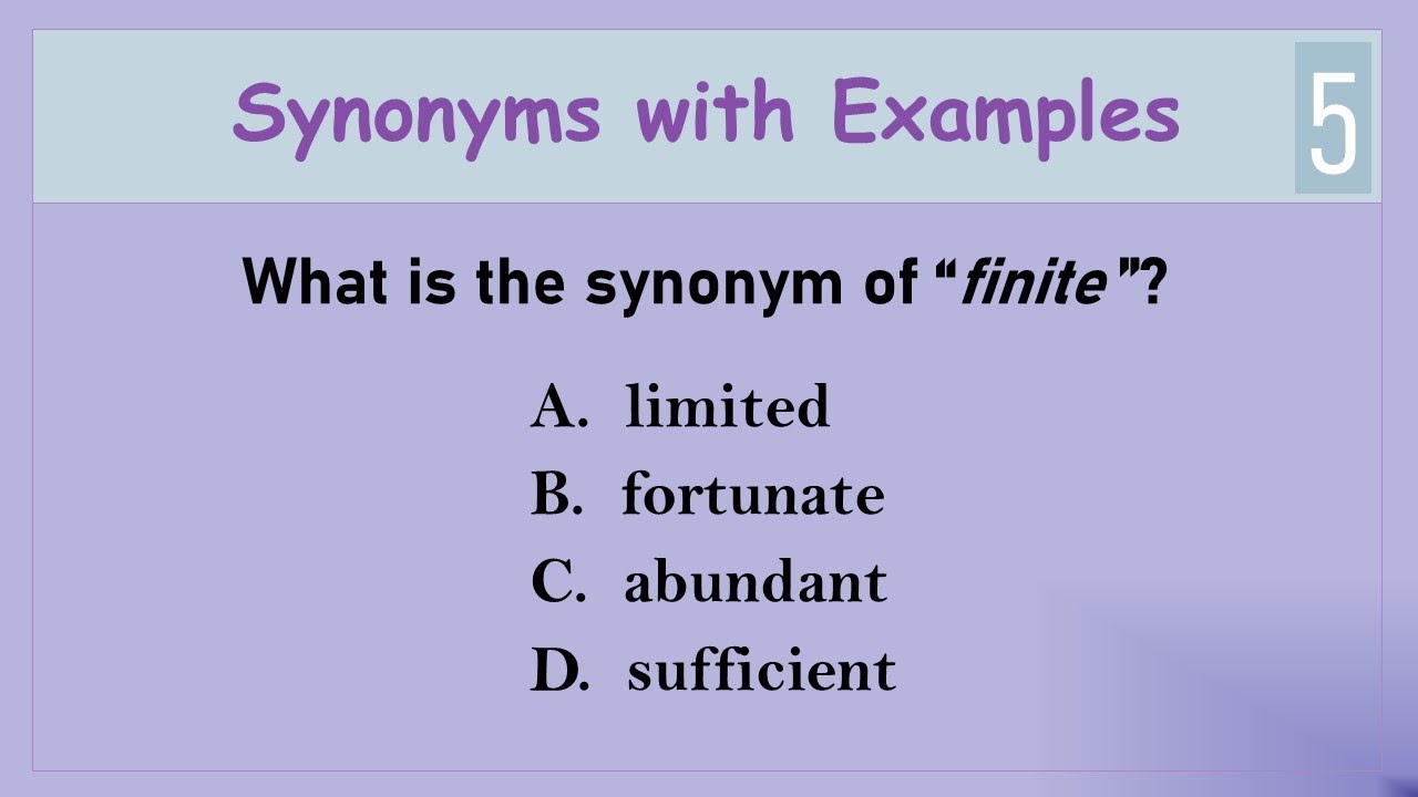 Synonyms with Examples 5 | English Vocabulary Practice Test | Test Your English Vocabulary Skills