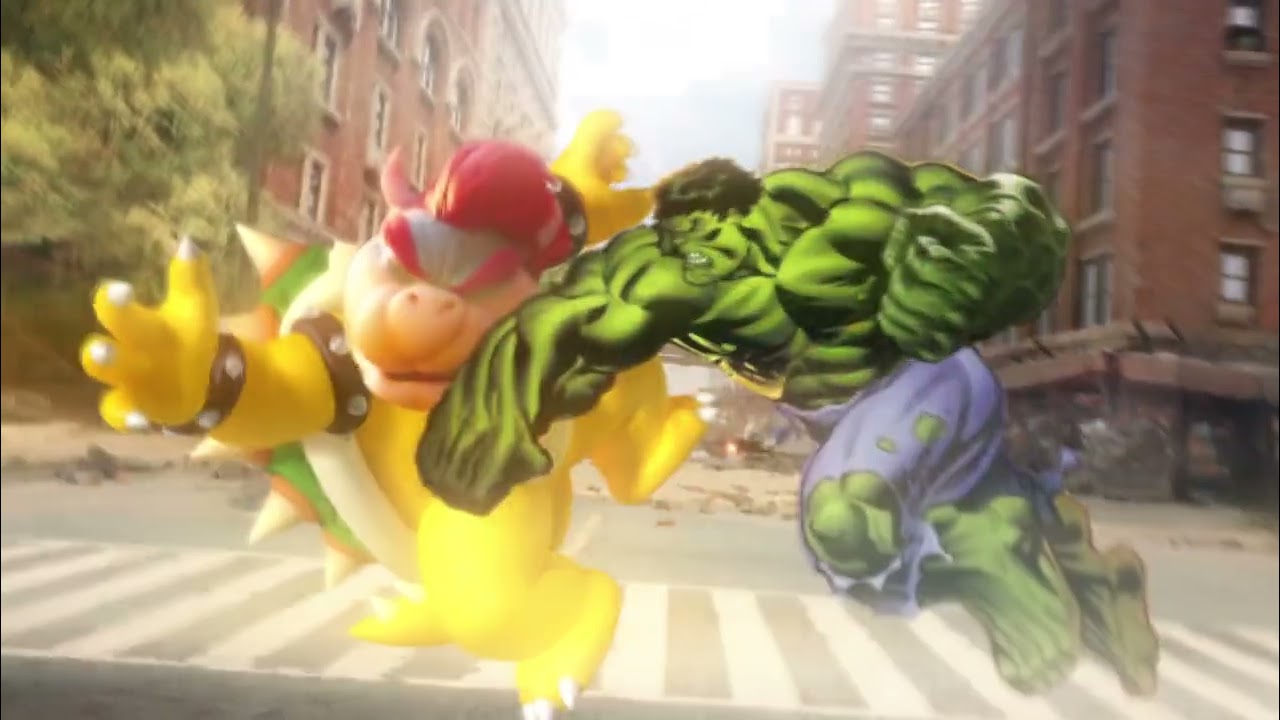 Incredible Hulk vs. Bowser