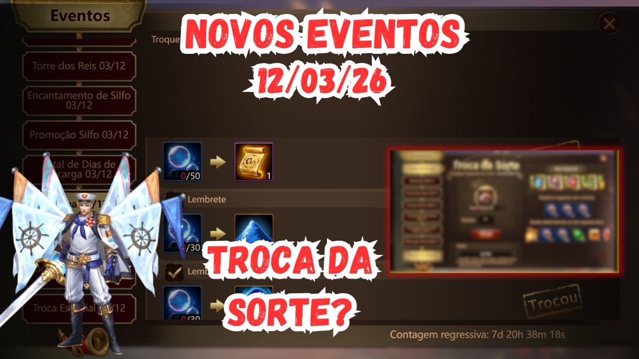 Semana de PET? Conferindo Novos Eventos 12/03/26  - Wartune Ultra