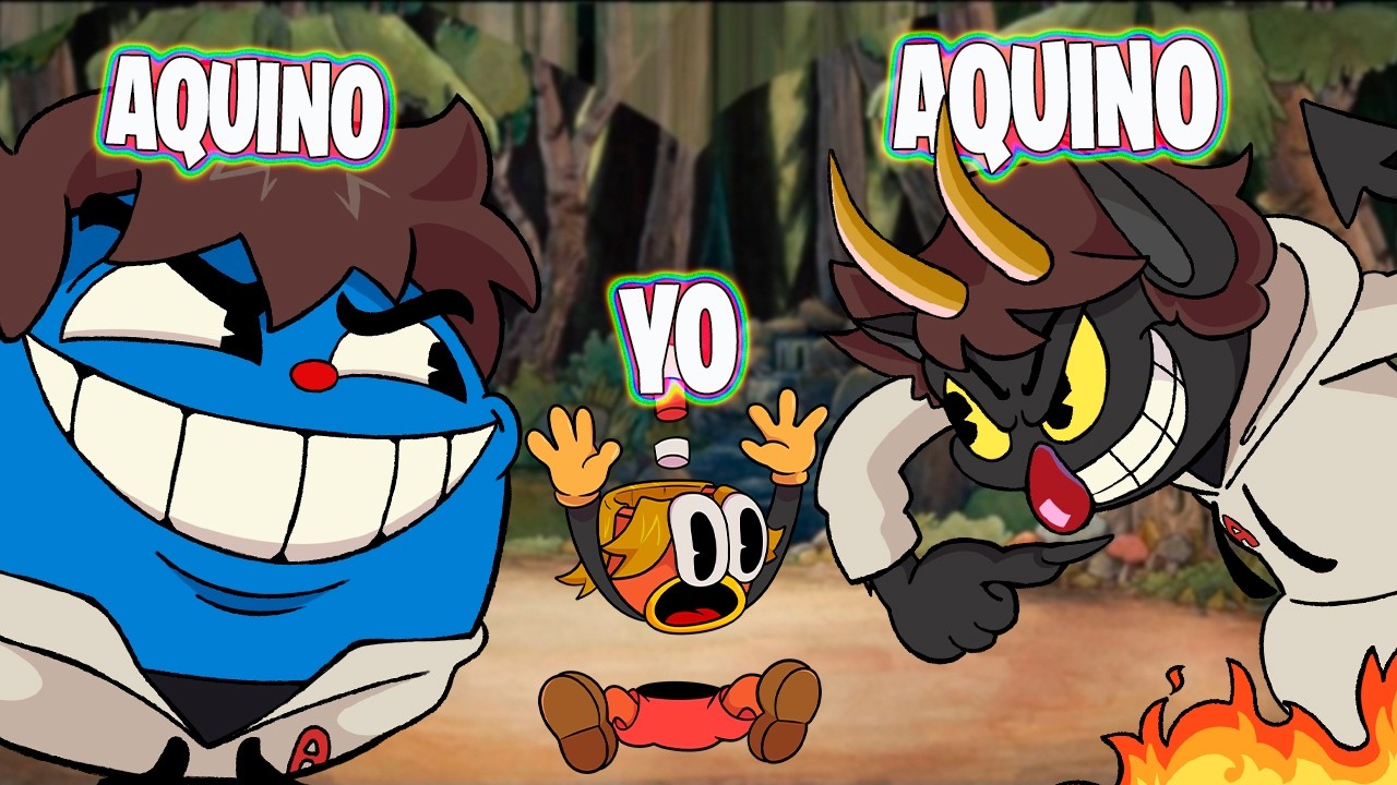 cuphead, pero AQUINO CONTROLA a los JEFES