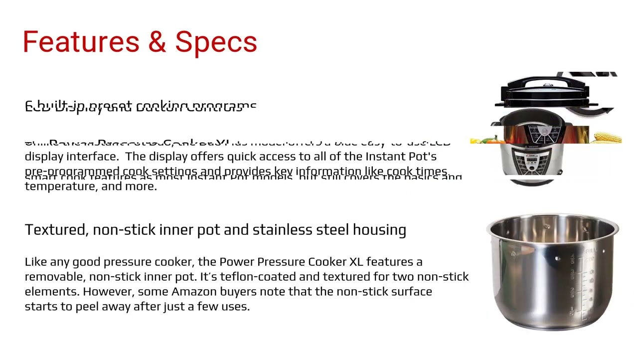 Power Pressure Cooker XL User Manual