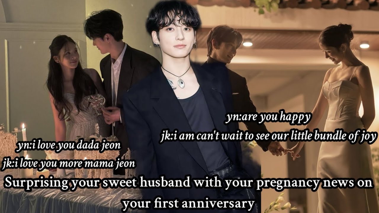 Surprising your sweet husband with your pregnancy on your first anniversary // jungkook ff 