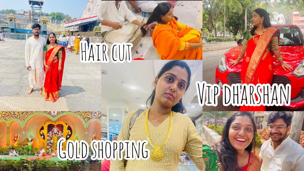 We went to tirumala for the first Time !! Gold shopping ! Hair cut vlog! Srinav diaries.