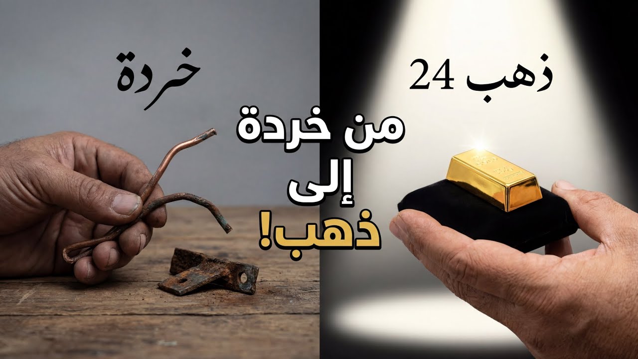 حولت النحاس المصدّي إلى ذهب عيار 24! (الطريقة الكيميائية السرية) 🧪💰