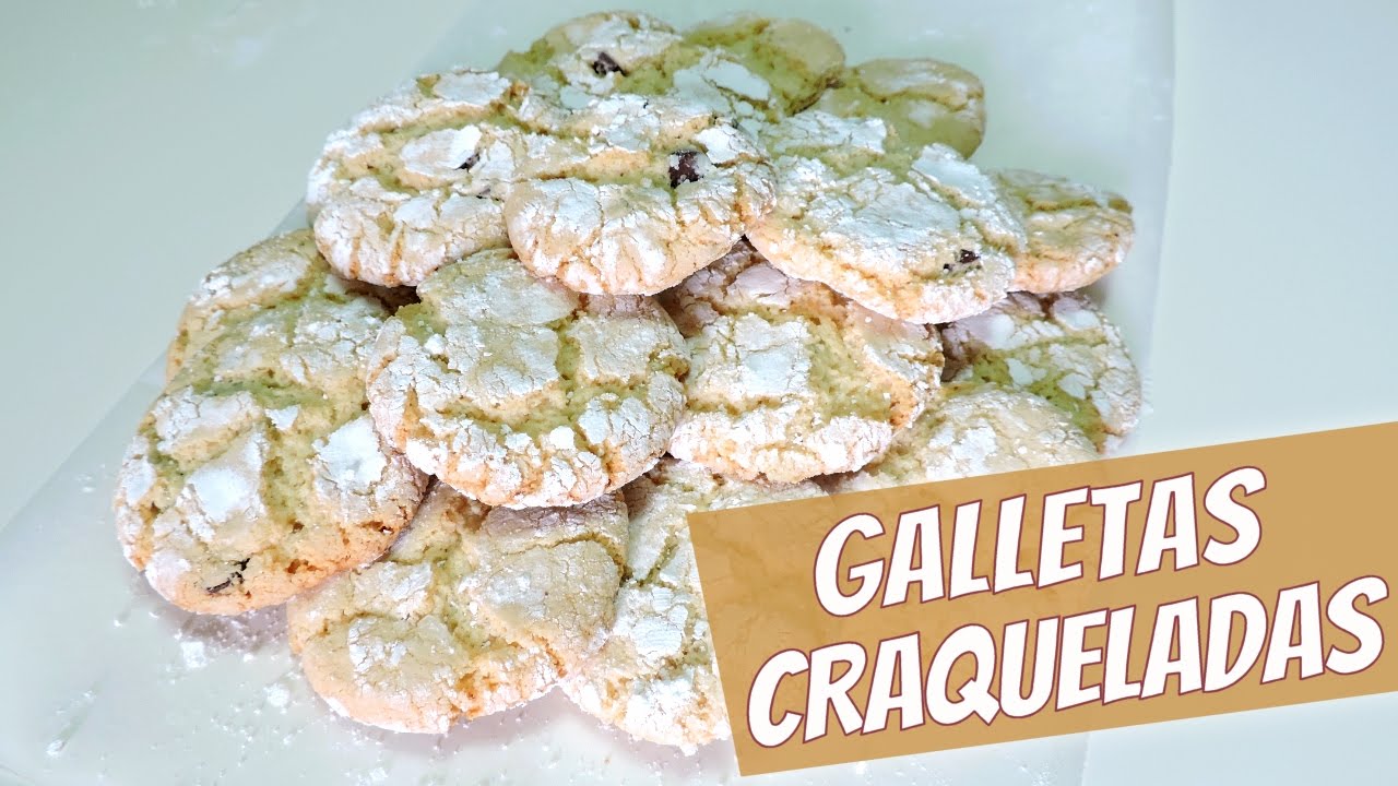 Galletas craqueladas de almendra