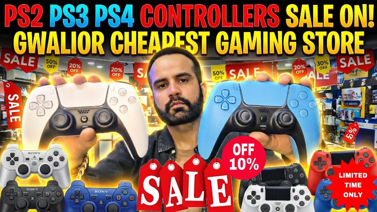 PS2 PS3 PS4 Controller Sale ON 😍 | Gwalior cheapest Gaming store #ps4 #ps3 #ps2 #gwalior 