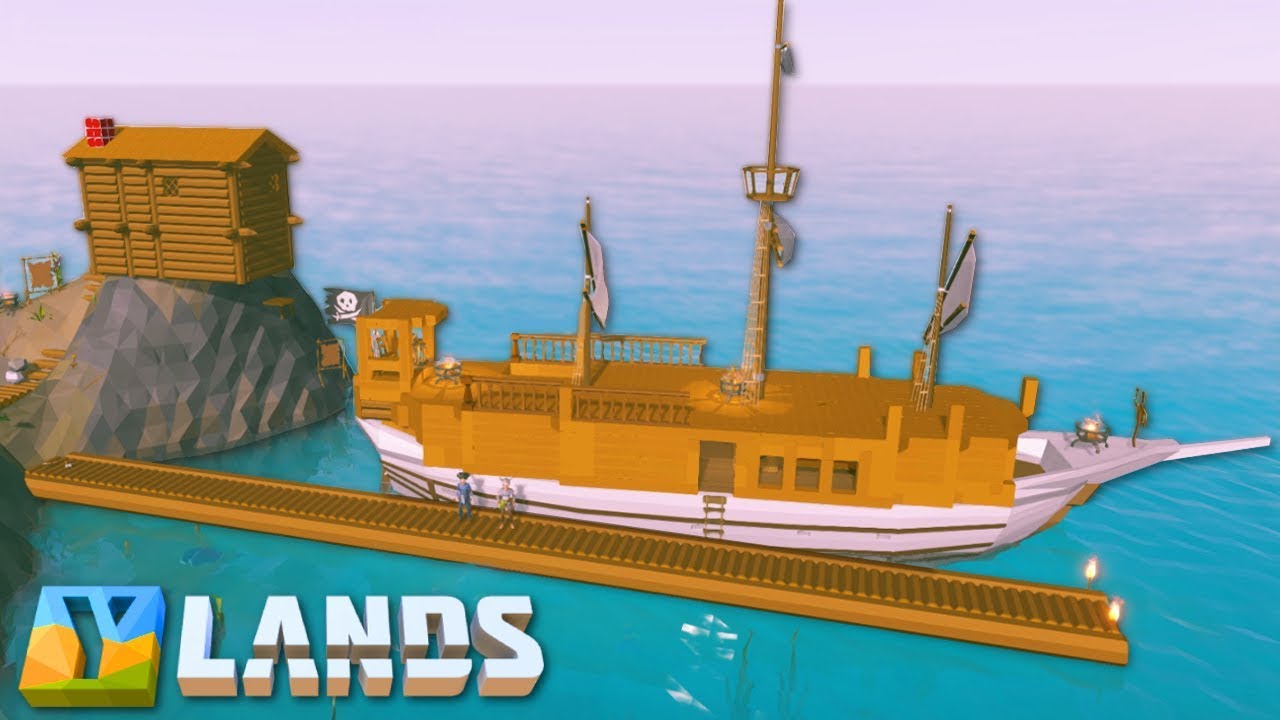 Ylands - BUILDING A BASE & DOCK! - Ylands Multiplayer Gameplay & Building