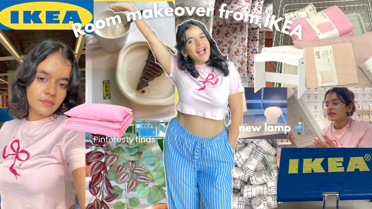 IKEA vlog,  bedside table , lamp, bedsheets , IKEA NAVI MUMBAI , Room makeover diaries pt 1
