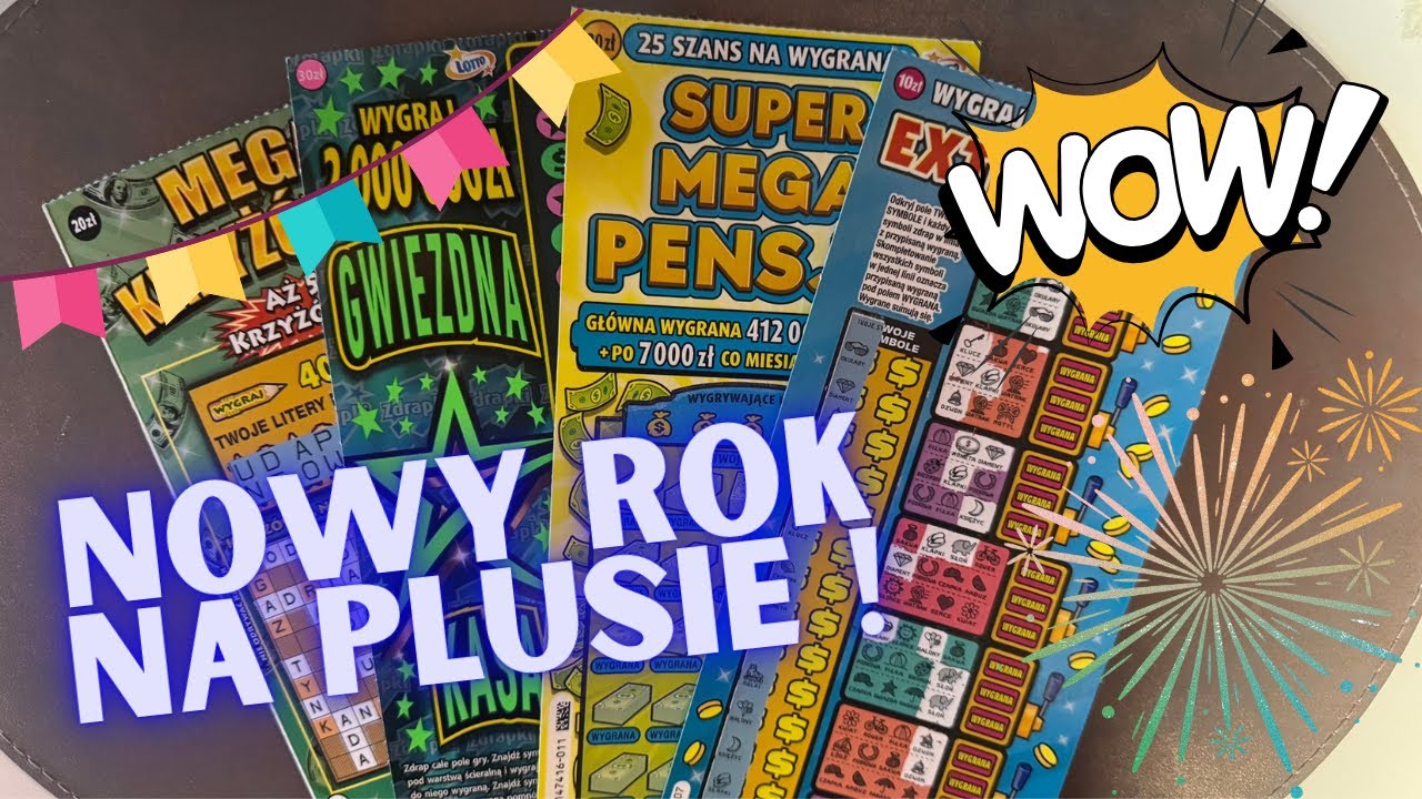 Zdrapki Lotto👉PIĘKNE ROZPOCZĘCIE NOWEGO ROKU🤩DRAPING NA PLUS🤑