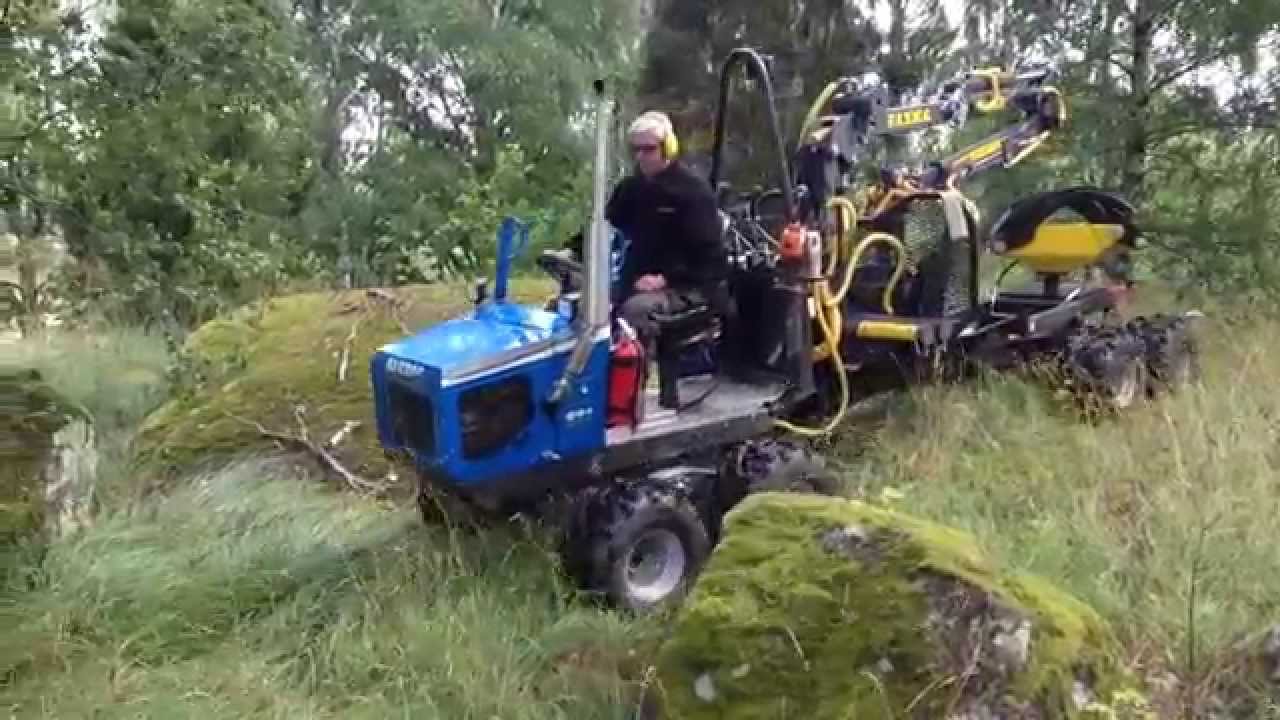 Alstor 821 8x8 first test run as clambunk skidder