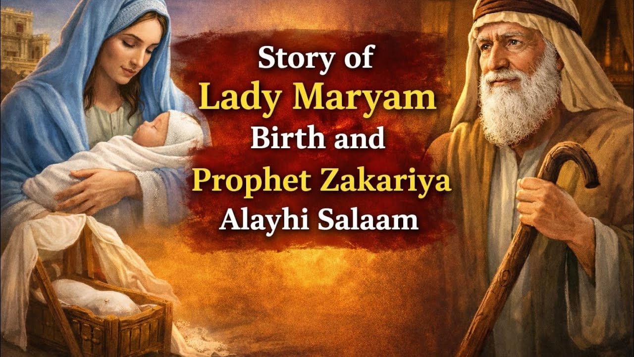 SubhanAllah!Amazing Story of Maryam (AS) Birth & Prophet Zakariya (AS)  Islamic Stories | HindiUrdu 