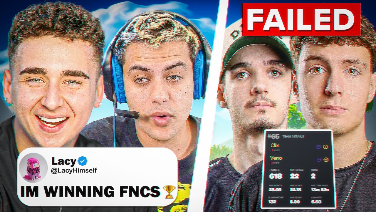 Clix & Veno ALMOST DID IT 💔 | Lacy QUALIFIES To FNCS Division 1!