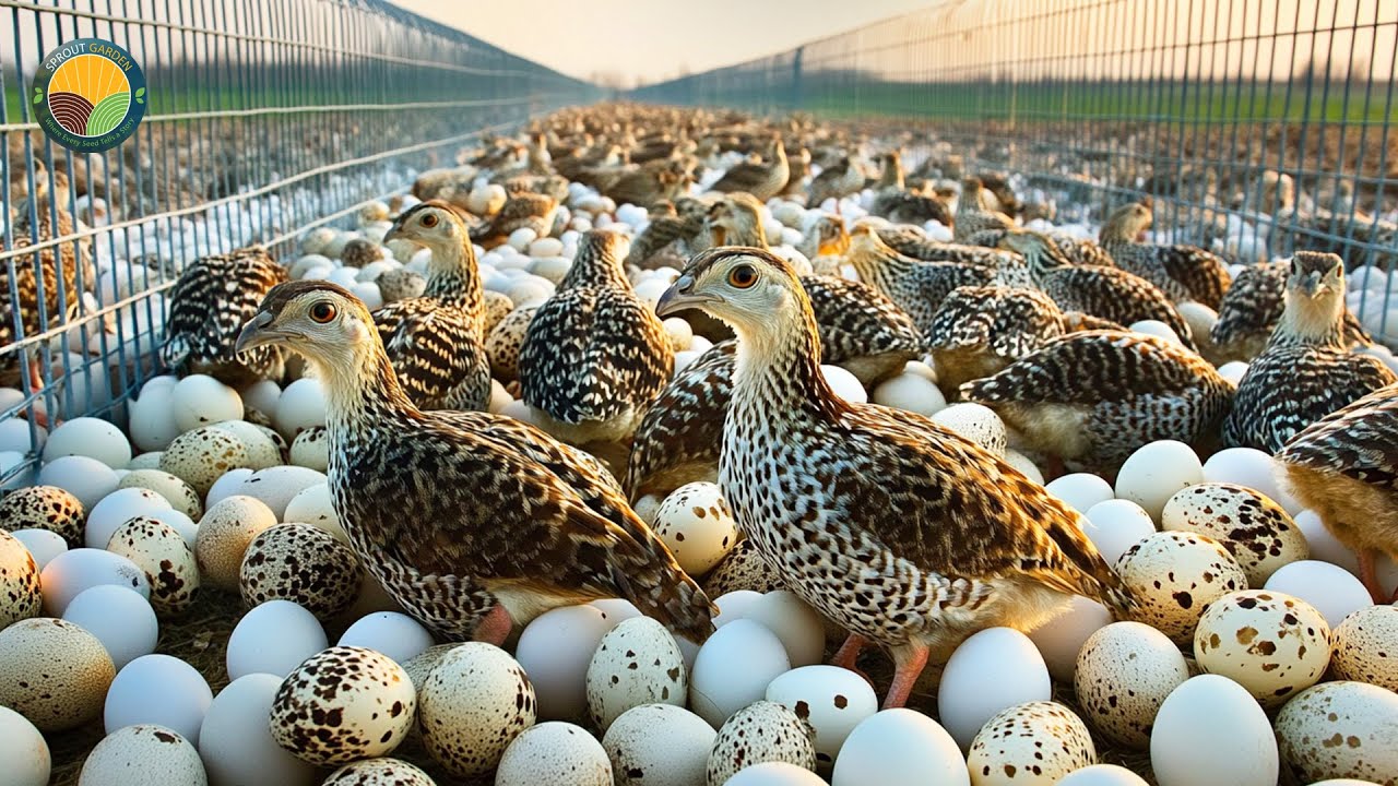 How Japanese Farmers Raise Quails and Produce 70,000 Eggs Daily | Farming Documentary