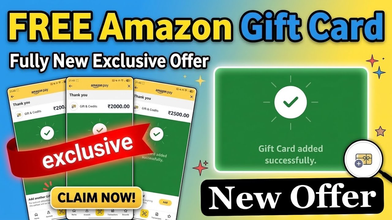 Free Amazon Gift Voucher | Amazon Voucher Offer | Amazon Gift Voucher App 2026 | New Offer Today