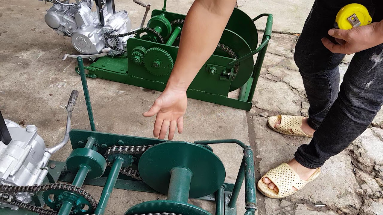 Máy tời gỗ máy tơi nhỏ gọn rễ di chuyển  may tời  gỗ lh 0989934922