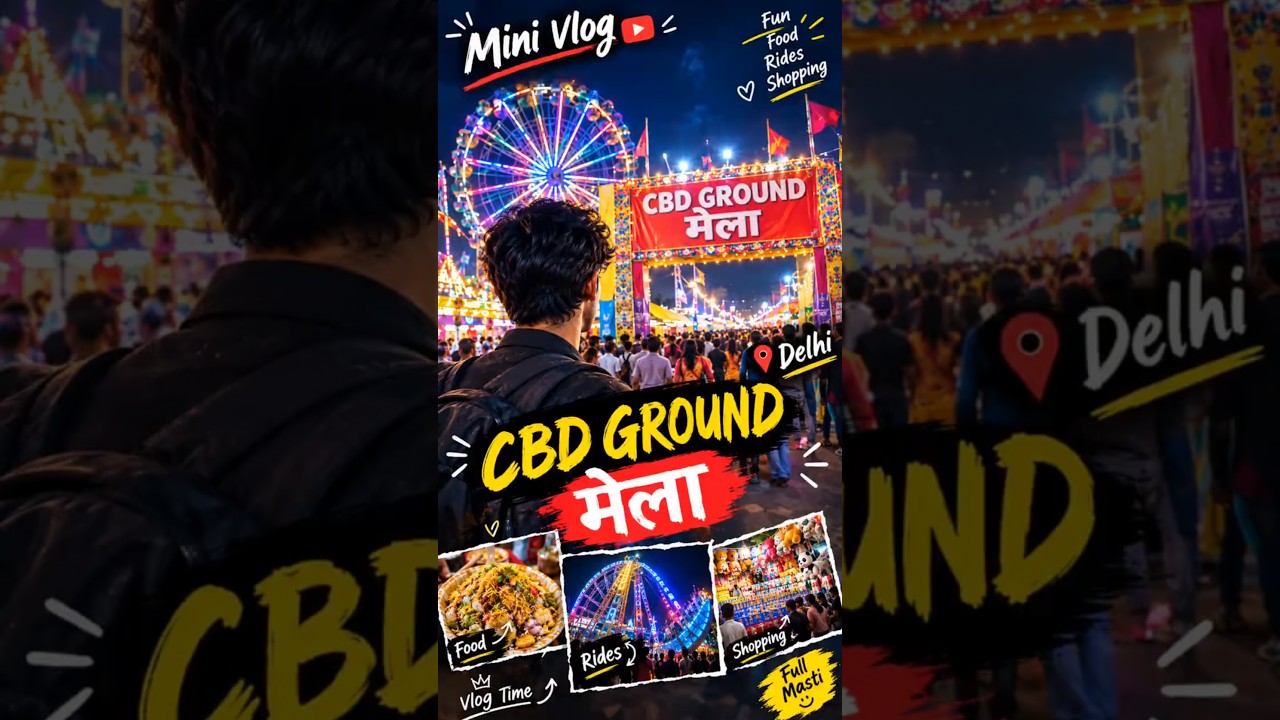 CBD Ground Mela 🎡🔥 | Delhi Mini Vlog 😍 #shorts