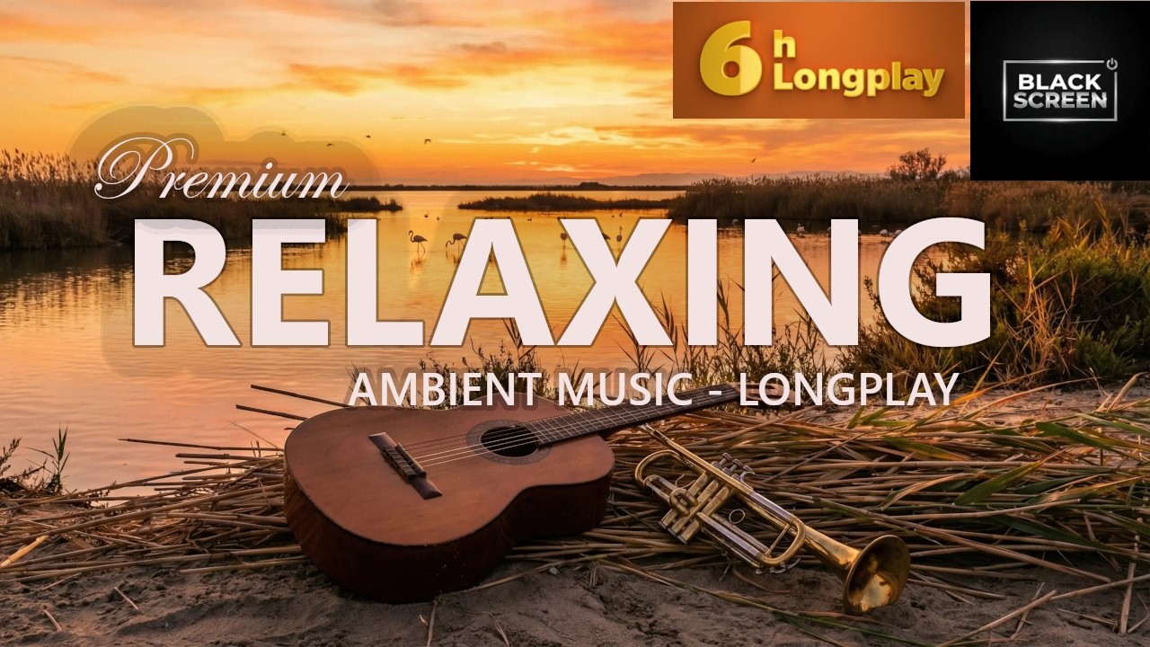 BLACK SCREEN Edition of Relaxing Spanish Instrumentals - Guitar & Trumpet - 6 hours - DARK SCREEN