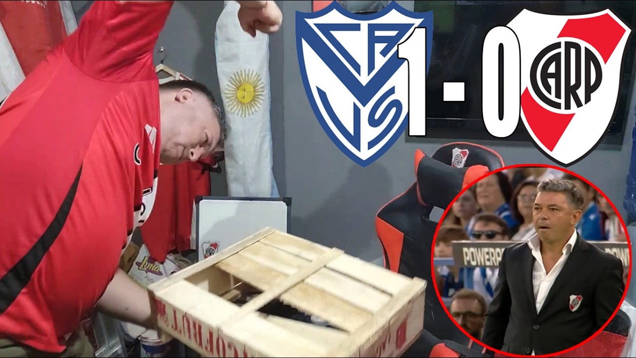 VELEZ SARFIELD 1 vs RIVER PLATE 0 REACCION RE CONTRA CALIENTE