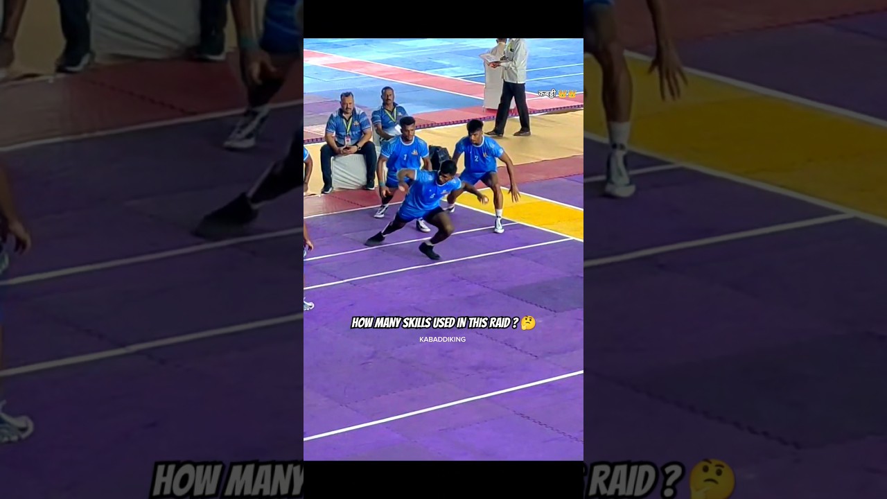 HOW MANY SKILLS RAIDER USED IN THIS RAID ? 🤔 #shorts #kabaddi #kabbadi #kabadi