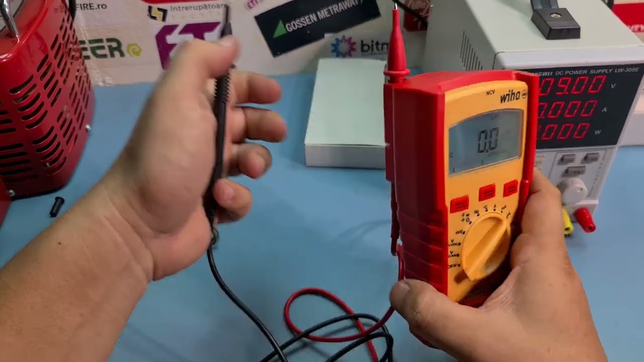 Scule Electricieni-Multimetru Wiha 1000 V AC/DC 45215 (Cum se foloseste un multimetru)