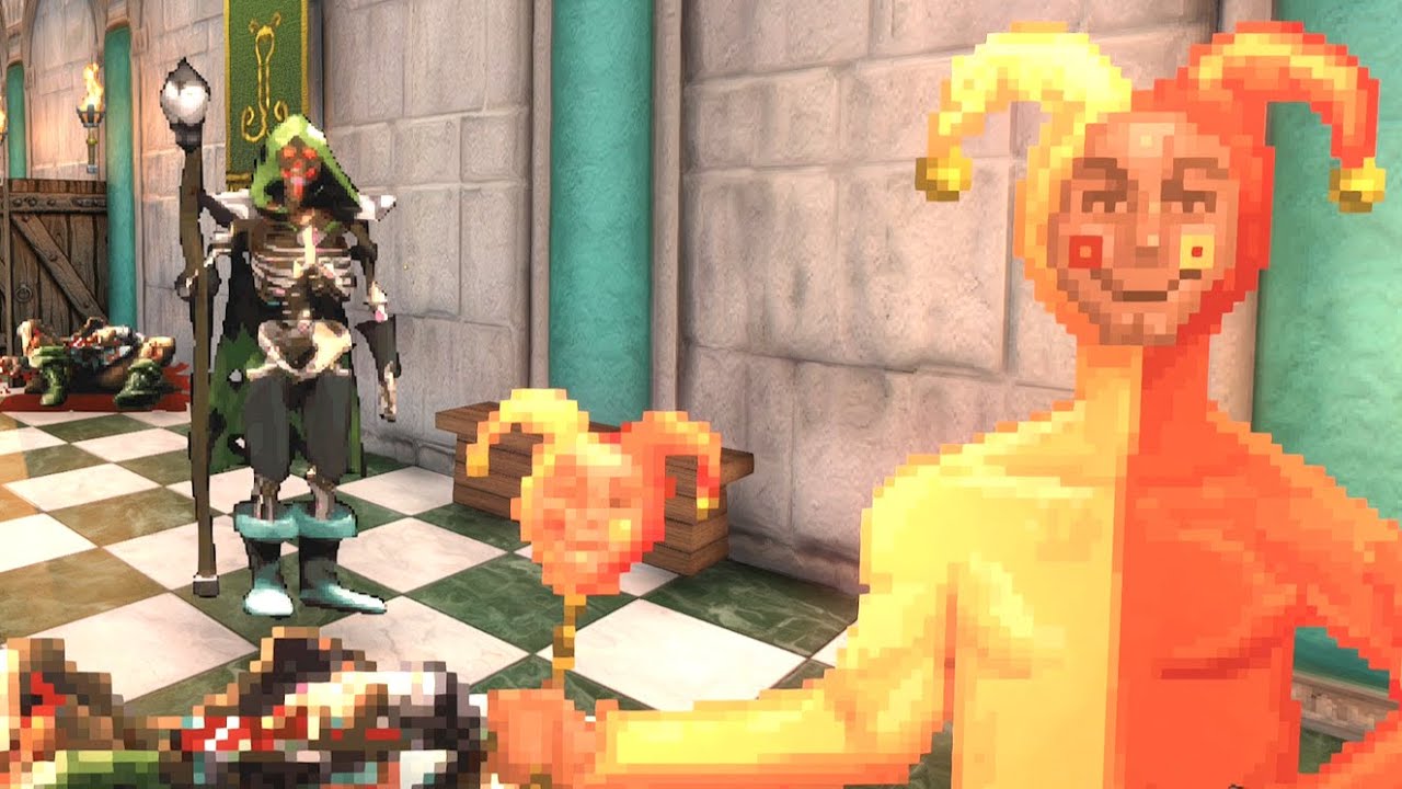Daggerfall Unity Gameplay: Releasing a ANCIENT LICH into a crowded Castle Daggerfall