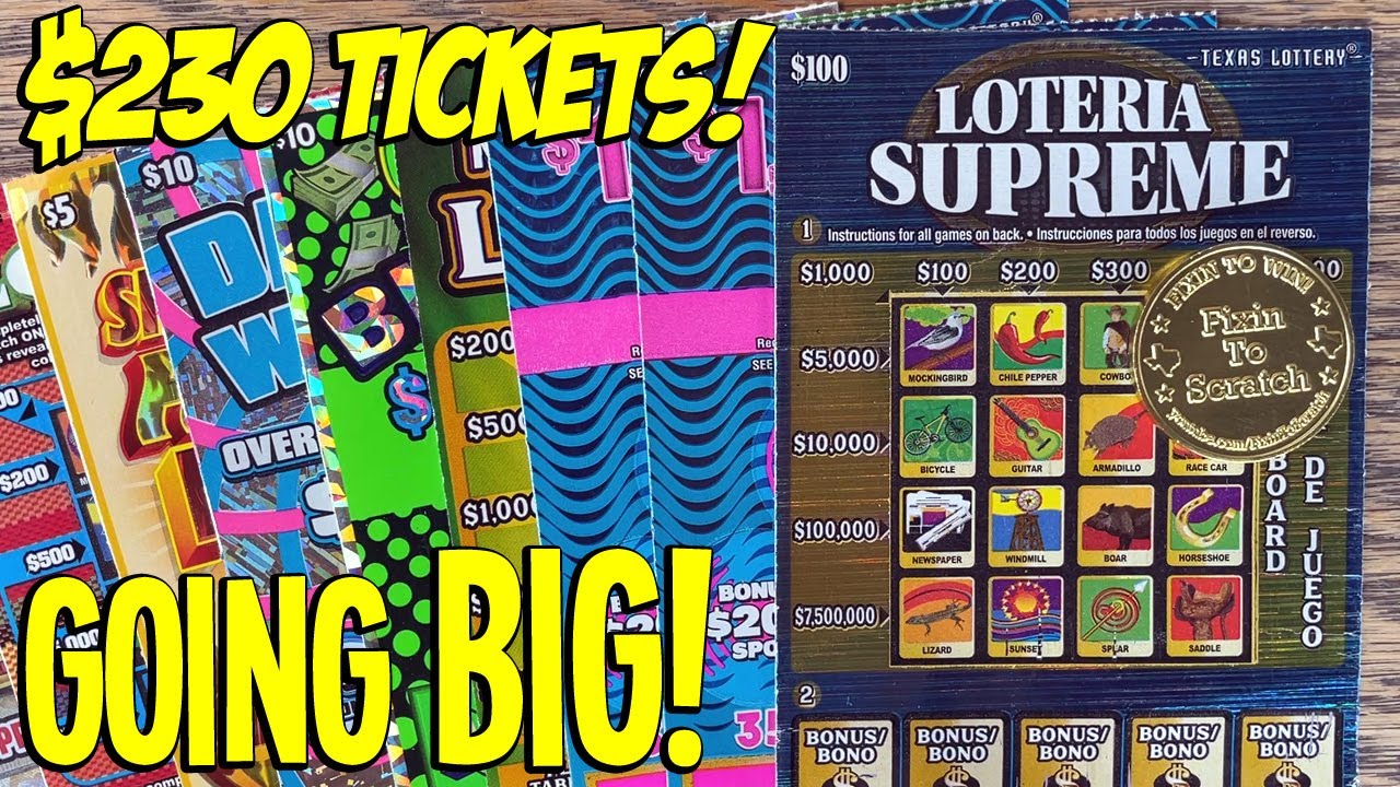 Going BIG! $100 Loteria Supreme Lottery Ticket