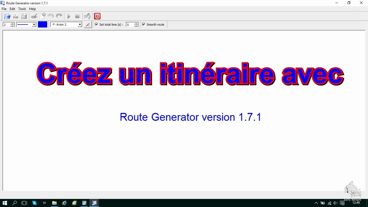 Tutoriel créer un itinéraire animé avec Route Generator