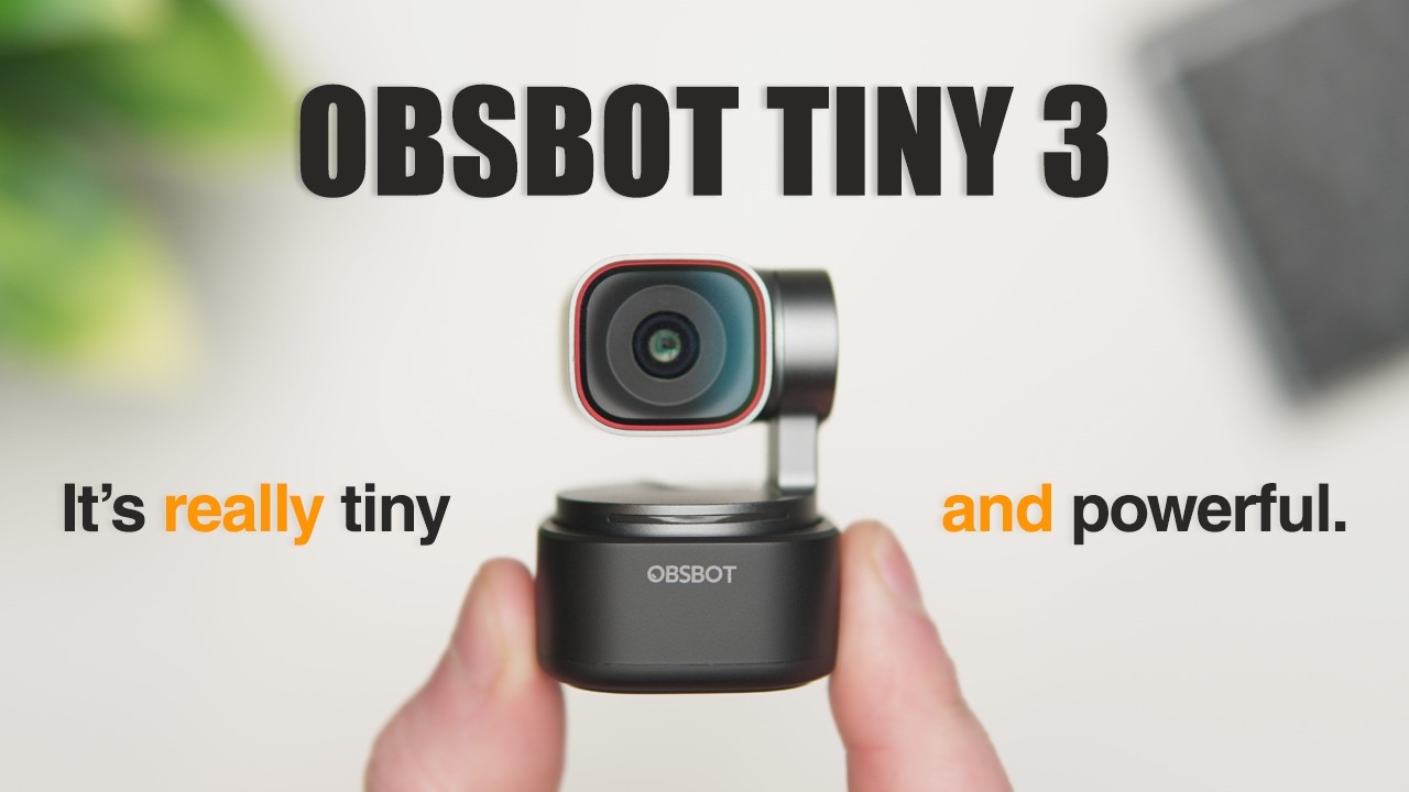 OBSBOT Tiny 3 AI-Powered 4K PTZ Webcam Review | BEST and SMALLEST 4K Webcam in 2026!