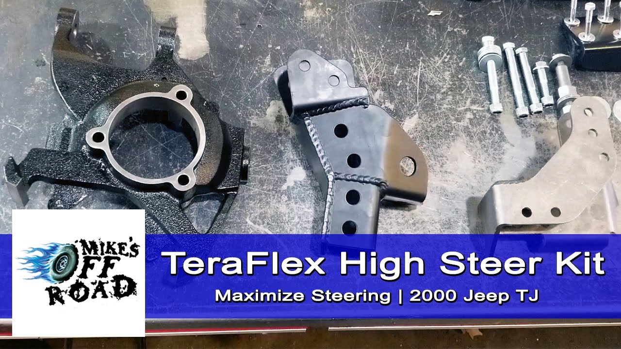 High Steer Kit Installation on 2000 Jeep TJ | Maximize Steering | Mike's Off Road