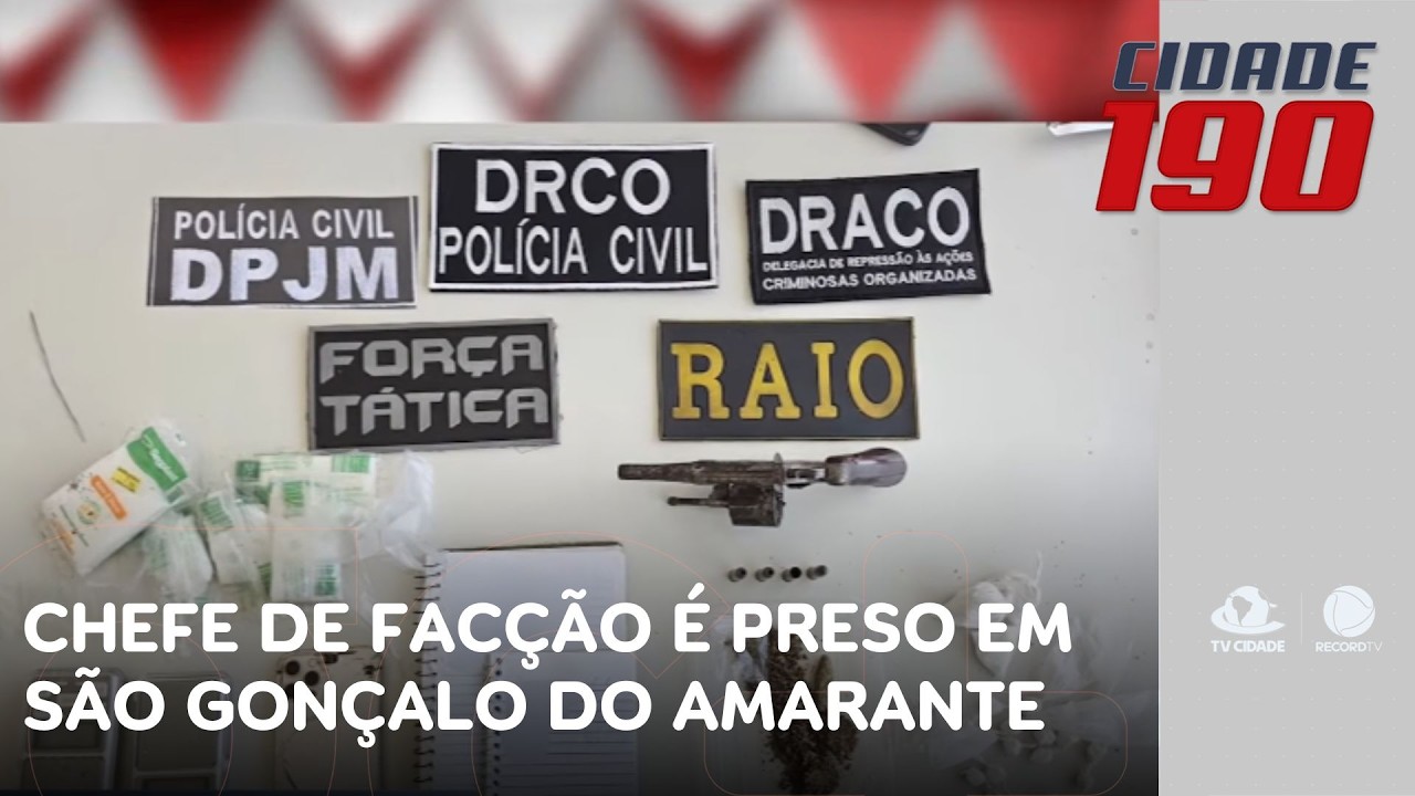 Chefe de fac&ccedil;&atilde;o &eacute; preso ap&oacute;s trocar tiros com policiais; drogas foram apreendidas | Cidade 190