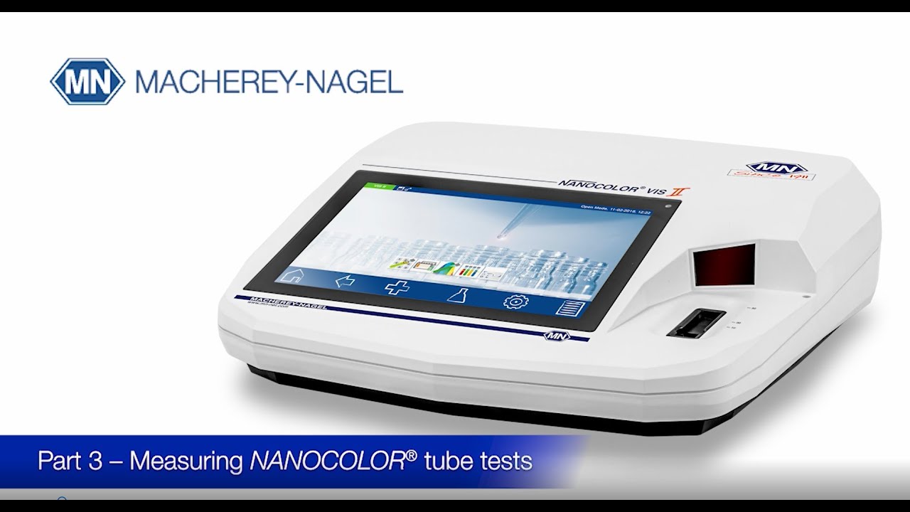 NANOCOLOR VIS II - Measuring NANOCOLOR tube tests