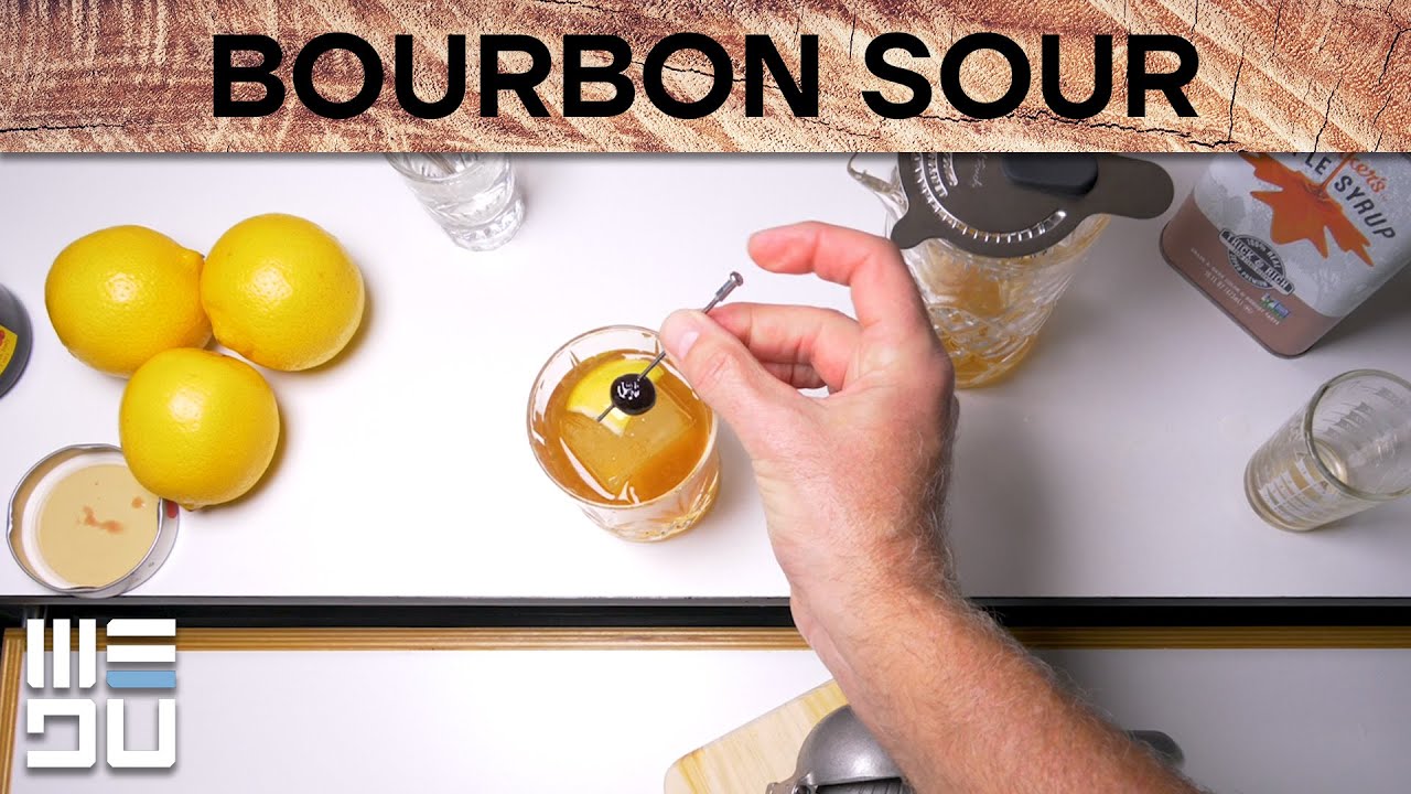 Bourbon Sour Recipe | Background with Bolchke