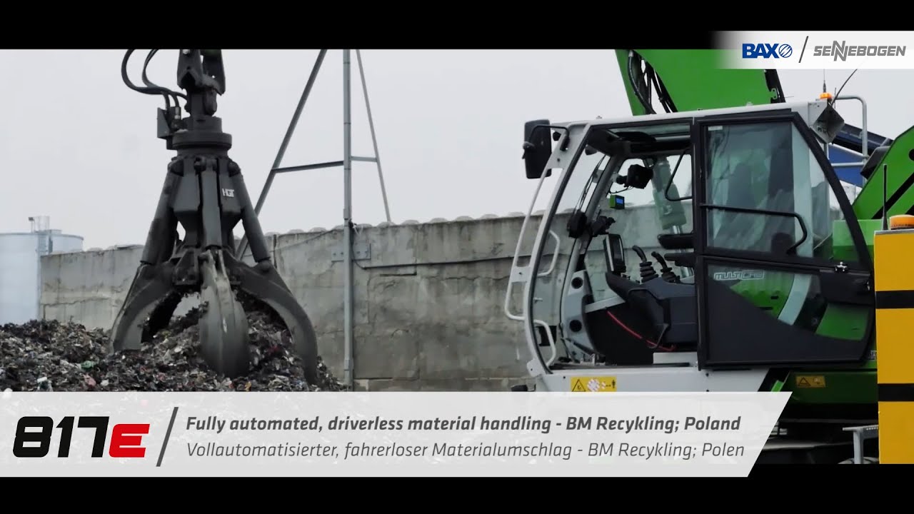 Fully automated, driverless material handling - SENNEBOGEN 817 E