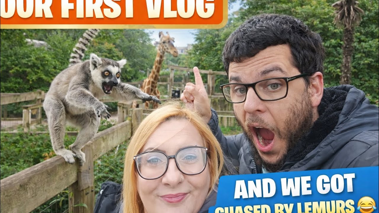 Our first ever vlog and we got chased by lemurs 😂