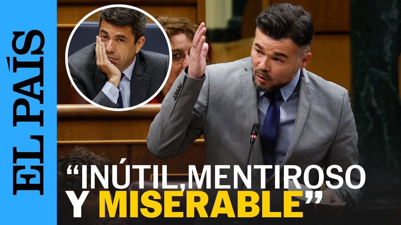 CARLOS MAZÓN | Rufián carga contra Mazón: 