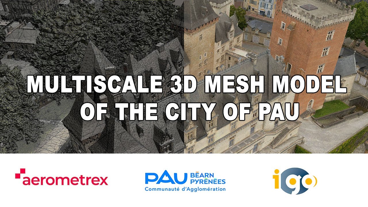 High Resolution 3D city Model of Pau, France