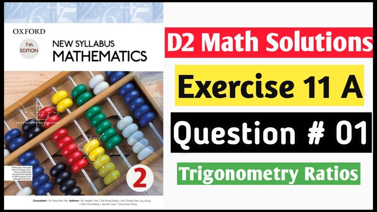 Exercise 11 A Question no 1 part (a,b) Oxford New Syllabus Mathematics ||Chapter 11|| D2 Math