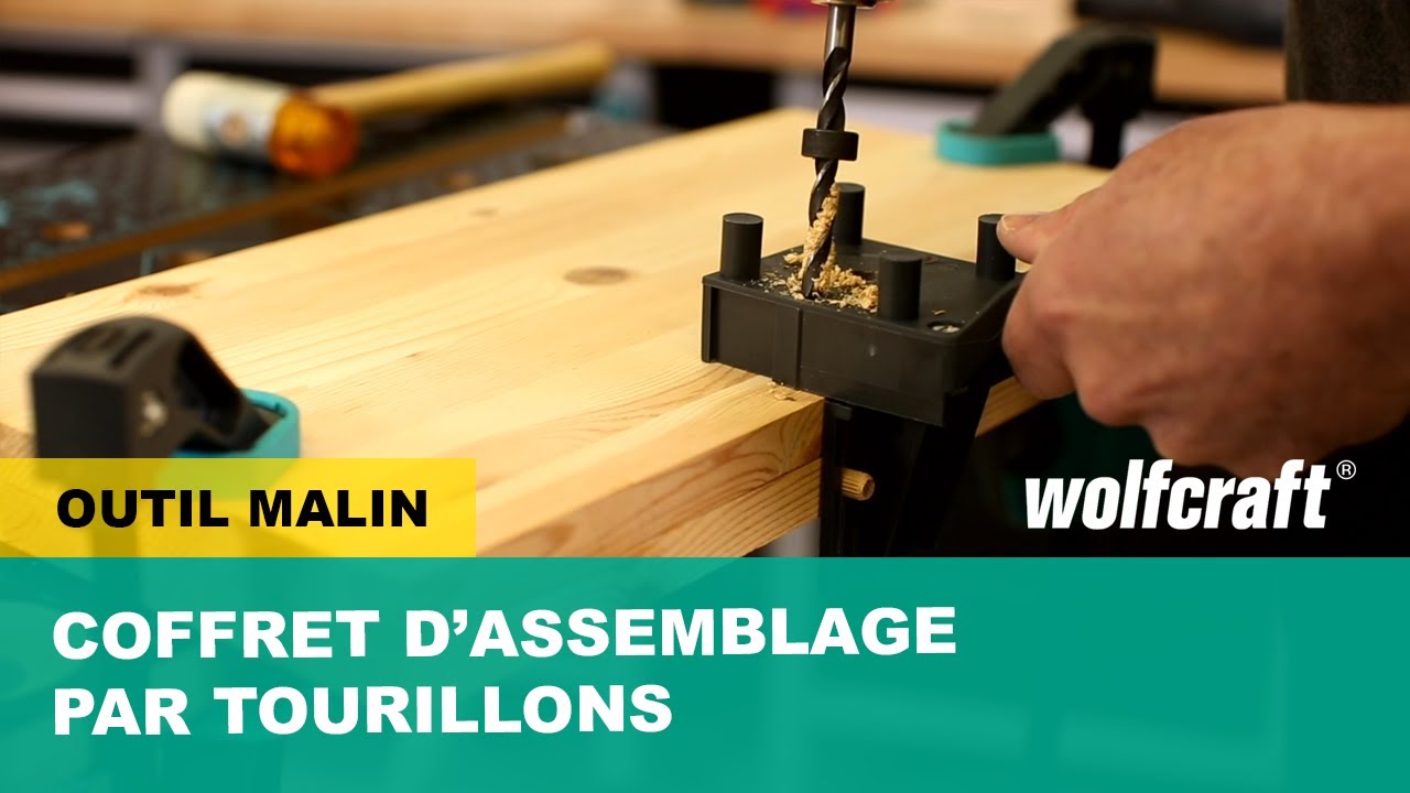 Comment r&eacute;aliser un assemblage pr&eacute;cis par tourillons  - Coffret d'assemblage bois | wolfcraft
