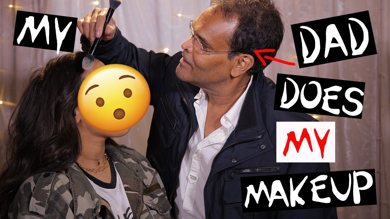 My INDIAN DAD does MY MAKEUP! FUNNY/SURPRISE!! NikkisSecretx
