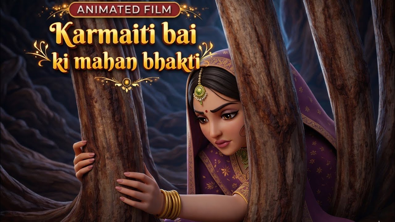 करमैती बाई जी की महान भक्ति | karmaiti baai and Lord krishna | AI Animated Film | bhakti | kahani 