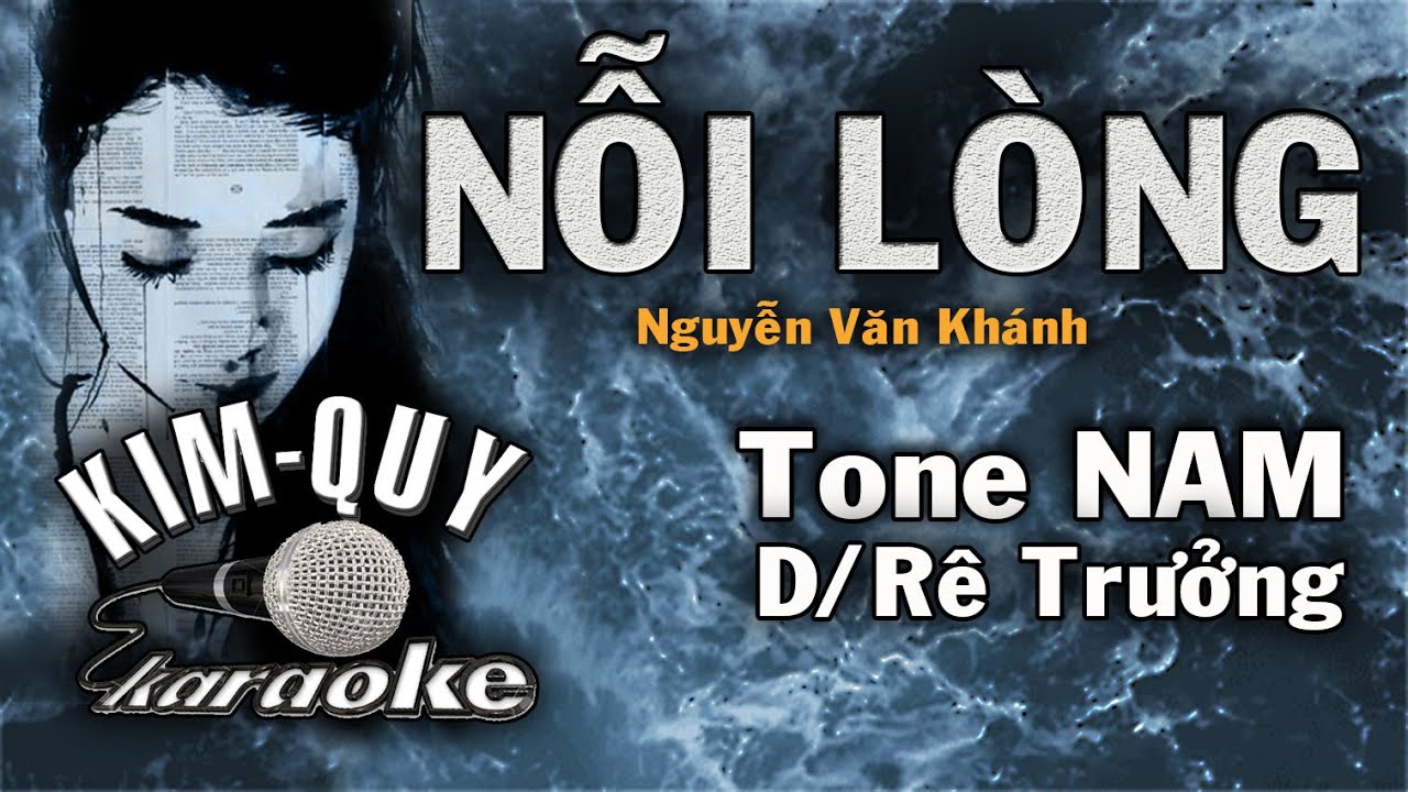 NỖI LÒNG - KARAOKE - Tone NAM ( D/Rê Trưởng )