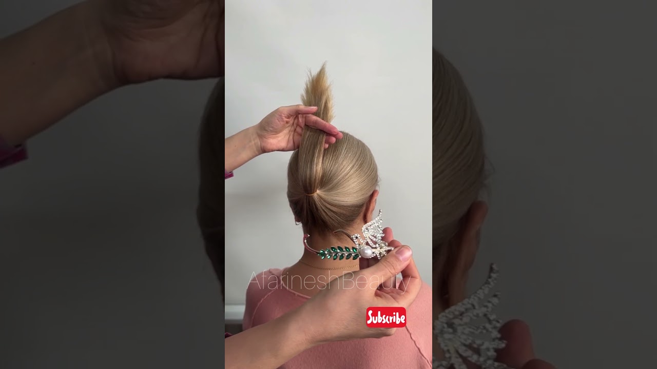 👑 Royal Elegance! The Easiest Chic Updo with a Hair Clip ✨