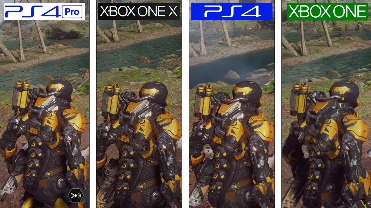 Anthem | PS4 vs ONE vs PS4 Pro vs ONE X | 4K Graphics Comparison Demo