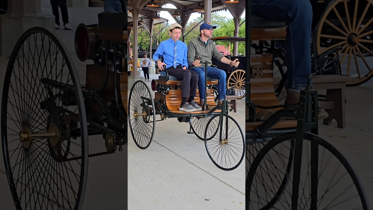 1886 Benz Patent-Motorwagen Replica Drive By Engine Sound Old Car Festival Greenfield Village 2025