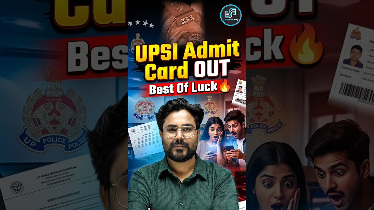 UPSI ADMIT CARD OUT 📢 Best Of Luck 🤞 Gagan Pratap Sir 😎 #upsi #uppolice #upsiadmitcard