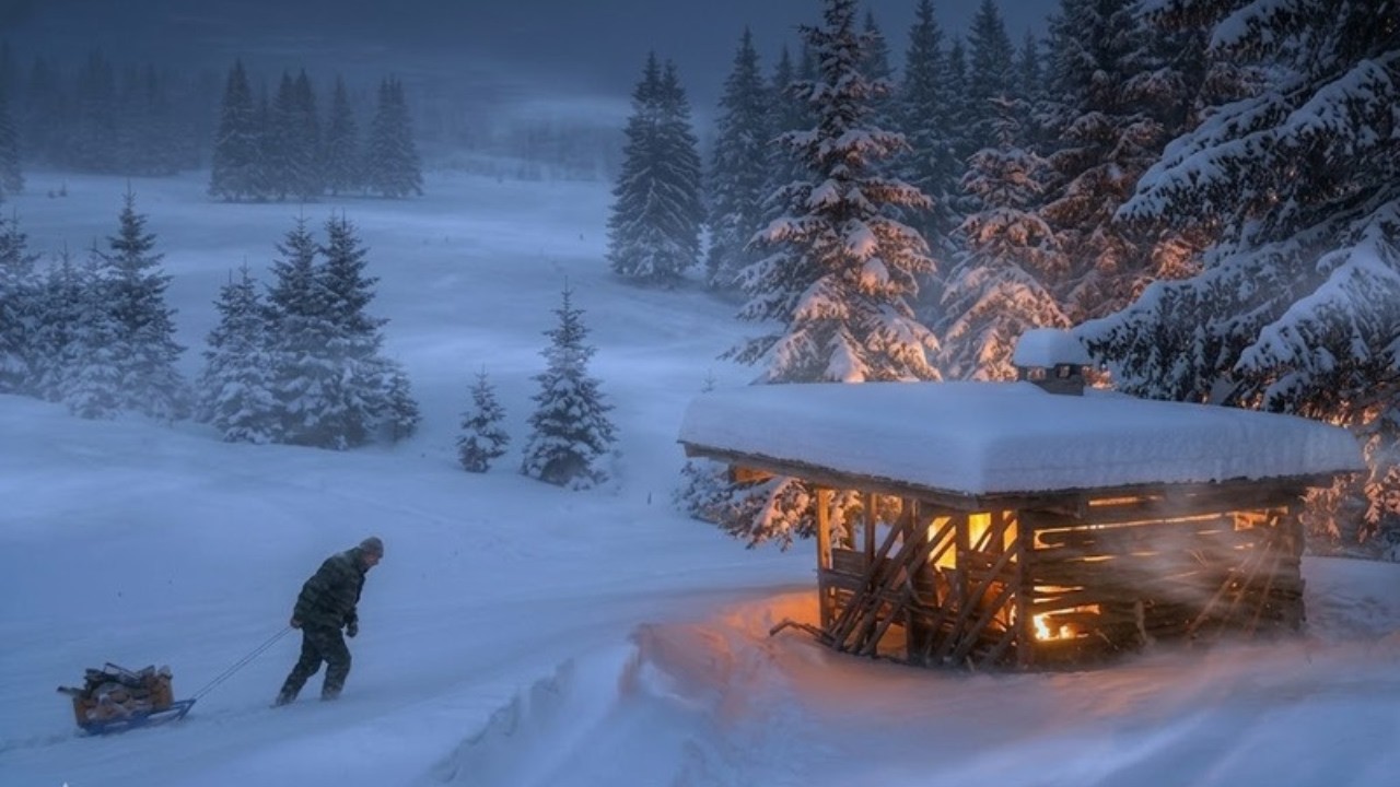 Off-Grid Winter Survival: Keeping the Fire Alive in a Snowstorm.