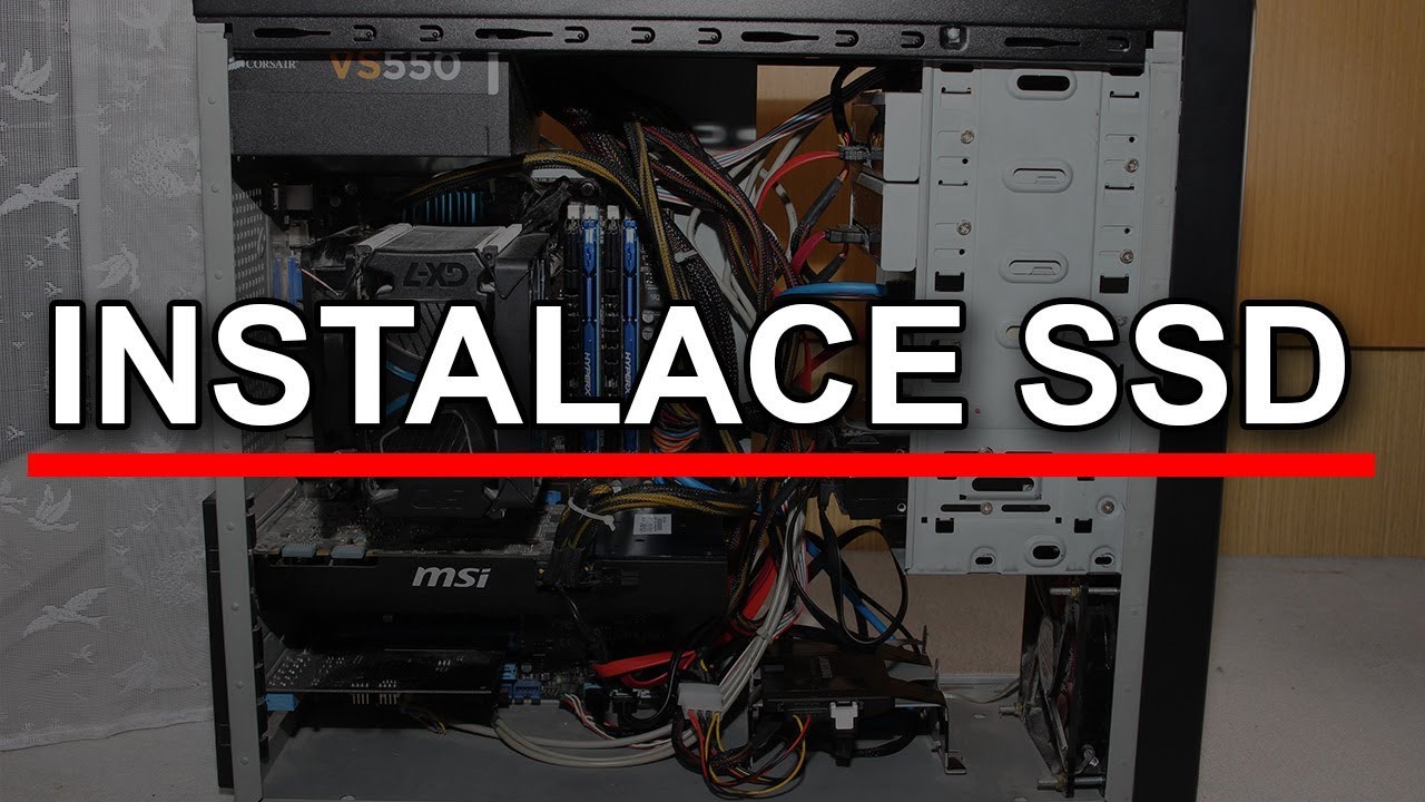 Výměna disku v mém počítači za SSD