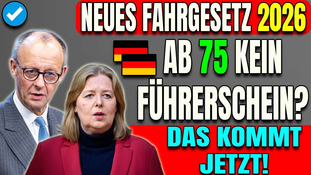 🚨 Fahrgesetz 2026: Senioren droht Führerschein-Verlust ab 75!