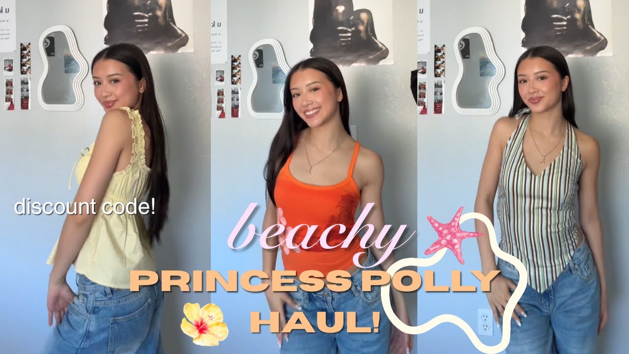 beachy SUMMER OUTFITS w/ princess polly!🌺